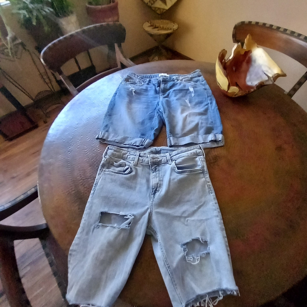 Jean shorts/ One skinny and one Boyfriend